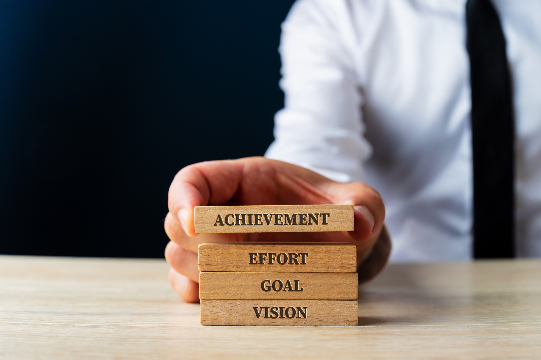 Words for Business Success - Vision, Goal, Effort and Achievemen